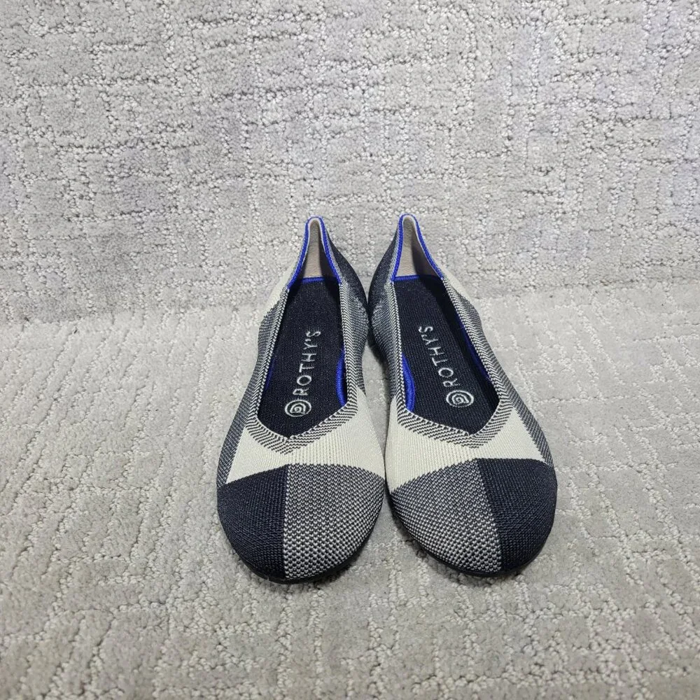 Rothy’s The Flat Cap Toe Black Slip On Round Toe Shoes Women's Size US 8, 9 - Picture 9 of 11